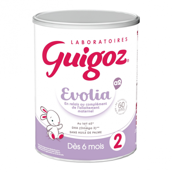 Guigoz évolia a2 2 6-12 mois 800g Guigoz évolia a2 2 6-12 mois 800g