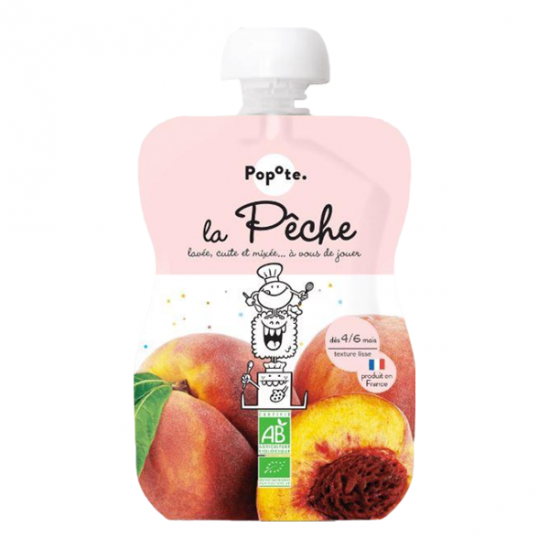 Popote La Pêche dès 4 - 6 mois bio 120gr Popote La Pêche dès 4 - 6 mois bio 120gr