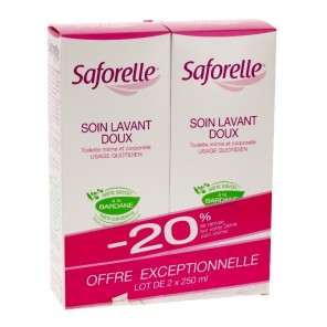 Saforelle soin lavant doux 250ml x2