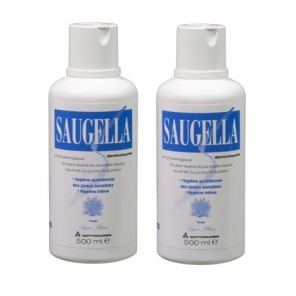 Saugella dermoliquide bleu 500ml x2