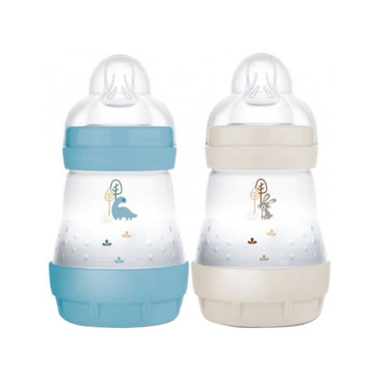MAM Easy Start Biberons Océan & Sable anti-colique débit 1 - 2x160ml + Tétine plate MAM Easy Start Biberons Océan & Sable anti-colique débit 1 - 2x160ml + Tétine plate