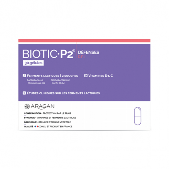 Aragan Biotic P2 Défenses 30 gélules Aragan Biotic P2 Défenses 30 gélules