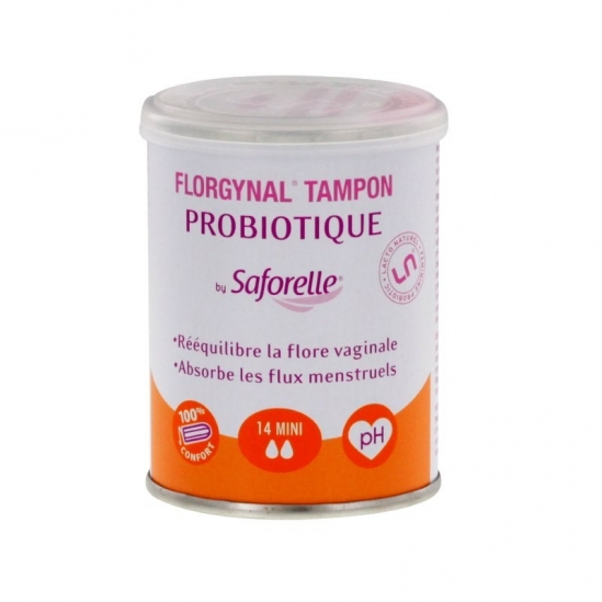 Saforelle Florgynal probiotique mini 14 tampons