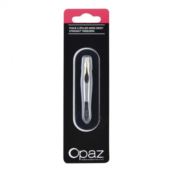 Opaz pince a epiler mors droit avec pochette suedine Opaz pince a epiler mors droit avec pochette suedine