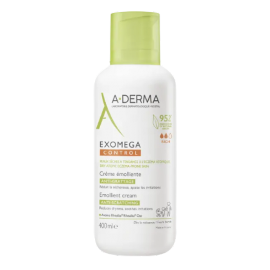 Exomega Control Crème émolliente anti-grattage Pompe 400 ml Exomega Control Crème émolliente anti-grattage Pompe 400 ml