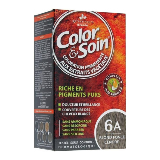 Les 3 Chênes Color & Soin coloration permanente 6A blond foncé cendré