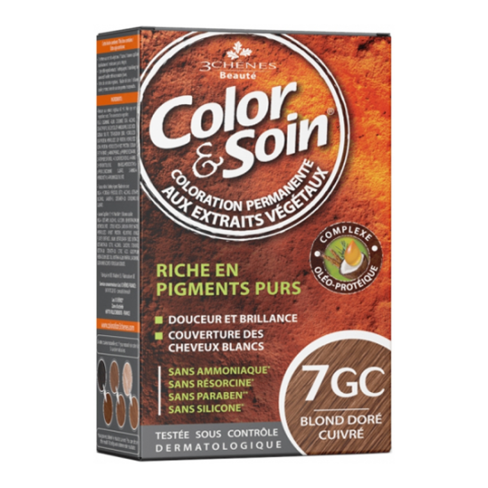 Les 3 Chênes Color & Soin coloration permanente 6GM blond foncé cannelle Les 3 Chênes Color & Soin coloration permanente 6GM blond foncé cannelle