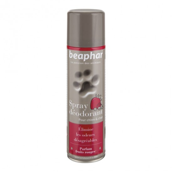Beaphar Spray déodorant parfum fruits rouges chien et chat 250ml Beaphar Spray déodorant parfum fruits rouges chien et chat 250ml