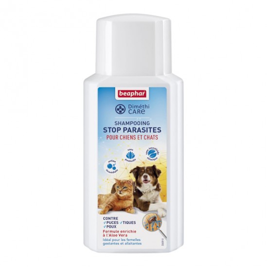 Beaphar Diméthicare Shampoing Stop Parasites chien et chat 200ml Beaphar Diméthicare Shampoing Stop Parasites chien et chat 200ml