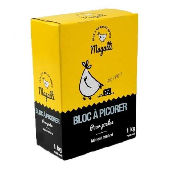 Magalli bloc à picorer 1kg Magalli bloc à picorer 1kg