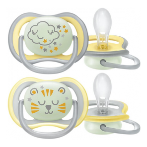 Avent Ultra Air Nighttime 2 sucettes orthodontiques 18+ mois