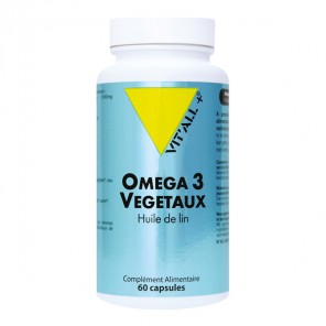 Vitall+ Oméga 3 Végétaux 1000mg 60 capsules
