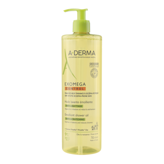 A-Derma Exomega Control huile lavante émolliente 500ml A-Derma Exomega Control huile lavante émolliente 500ml