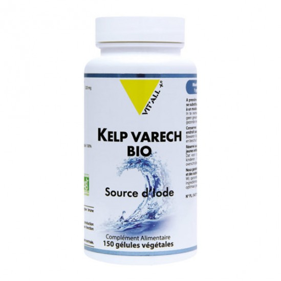 Vitall+ Kelp Varech bio 150 gélules Vitall+ Kelp Varech bio 150 gélules