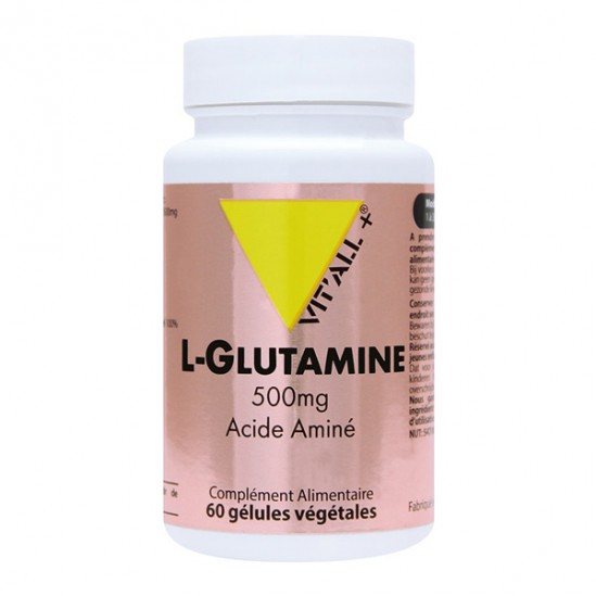 Vitall+ l-glutamine 500mg 60 gélules Vitall+ l-glutamine 500mg 60 gélules