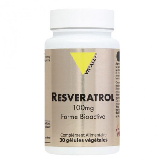 Vitall + resvératrol 100mg 30 comprimés Vitall + resvératrol 100mg 30 comprimés