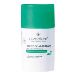 Alvadiem Déo Stick Absorbant 48h au miel de lavande bio 50gr