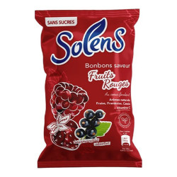 Solens bonbons saveur fruits rouges sans sucres 100gr