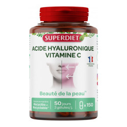 Superdiet Acide Hyaluronique + Vitamine C 150 gélules
