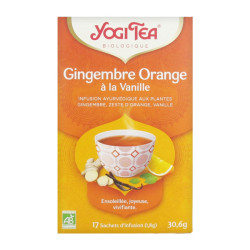 Yogi Tea Gingembre Orange à la Vanille bio 17 sachets 30,6gr