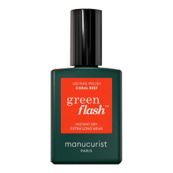 Manucurist Green Flash Coral Reef vernis à ongles rouge orangé 15ml