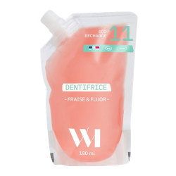 What Matters dentifrice fraise et fluor éco-recharge bio 180ml
