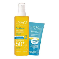 Uriage Bariésun spray invisible très haute protection SPF50+ 200ml + baume réparateur 50ml