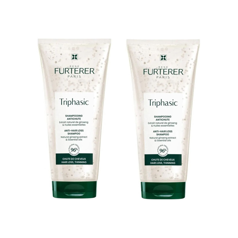 René Furterer Triphasic Shampooing anti-chute lot de 2x200ml René Furterer Triphasic Shampooing anti-chute lot de 2x200ml