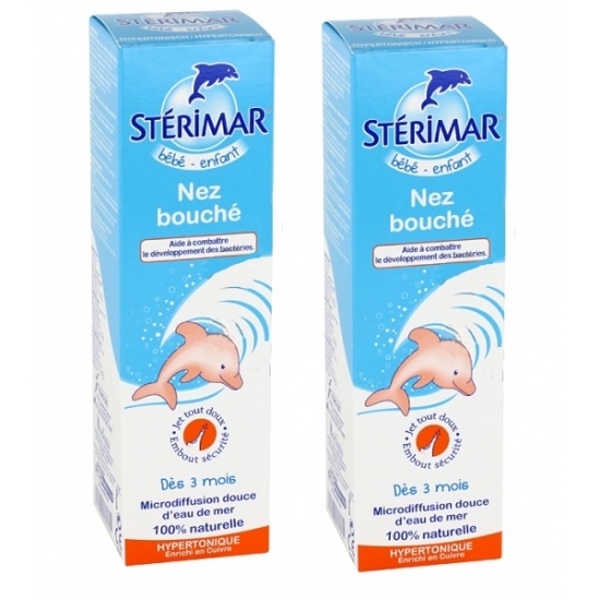 Sterimar Bébé Enfant Nez Bouché Hypertonique 2 x 100ml