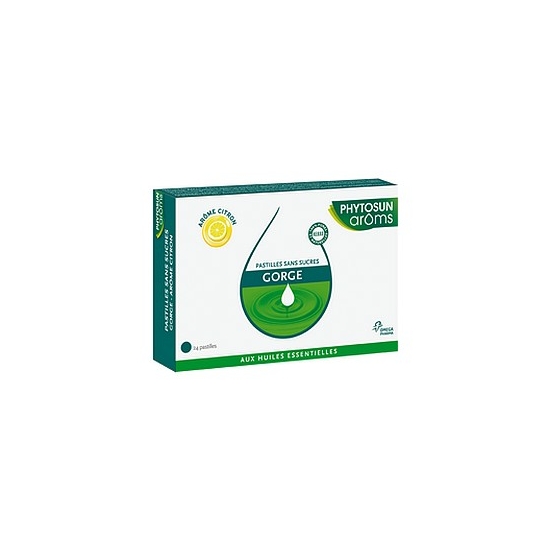 Phytosun aroms esculape pastilles gorge citron x 24