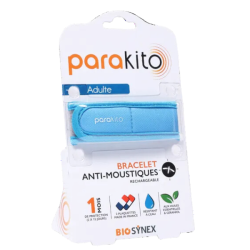Parakito bracelet anti-moustiques rechargeable adulte - Bleu
