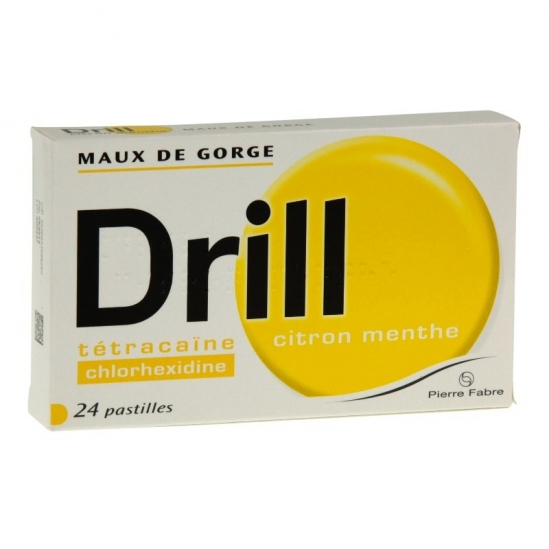 Drill Citron Menthe 24 Pastilles à Sucer