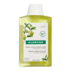 Klorane shampoing cheveux normaux à gras cédrat 200ml