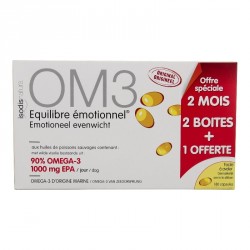 Complément équilibre émotionnel om3 2 boîtes+1 offerte 180 capsules