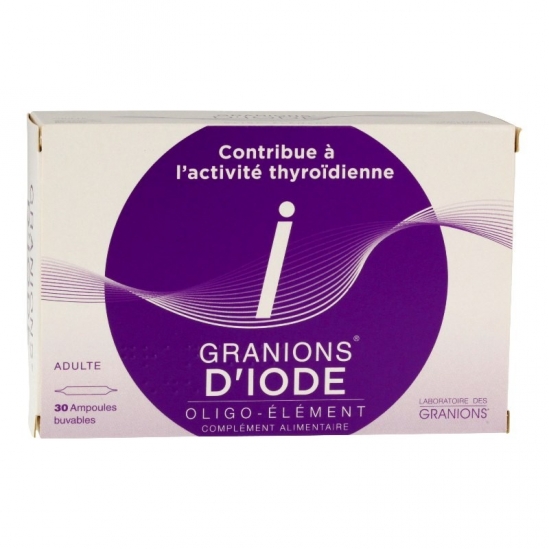 Ea Granions d'iode 30 ampoules