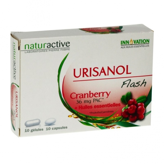 Naturactive Urisanol flash 10 gélules + 10 capsules