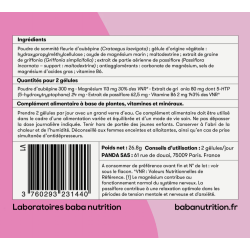 Baba Nutrition Relax 60 gélules Ingrédients