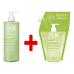 SVR Sebiaclear recharge + gel moussant anti-imperfections 2 x 400ml