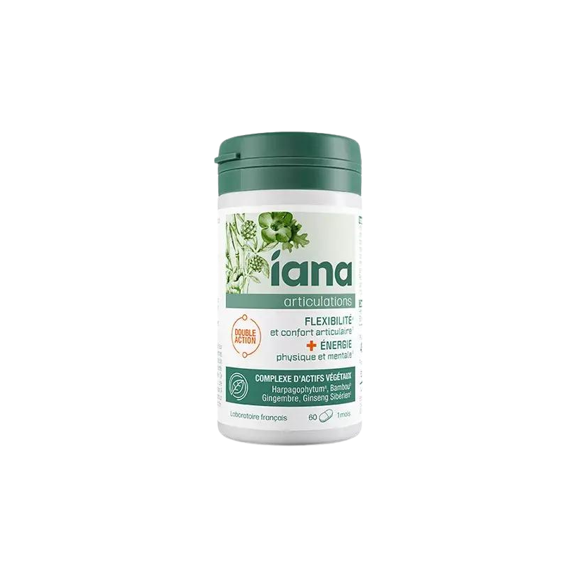 Iana Articulations Flexibilité et Énergie 60 Comprimés Iana Articulations Flexibilité et Énergie 60 Comprimés